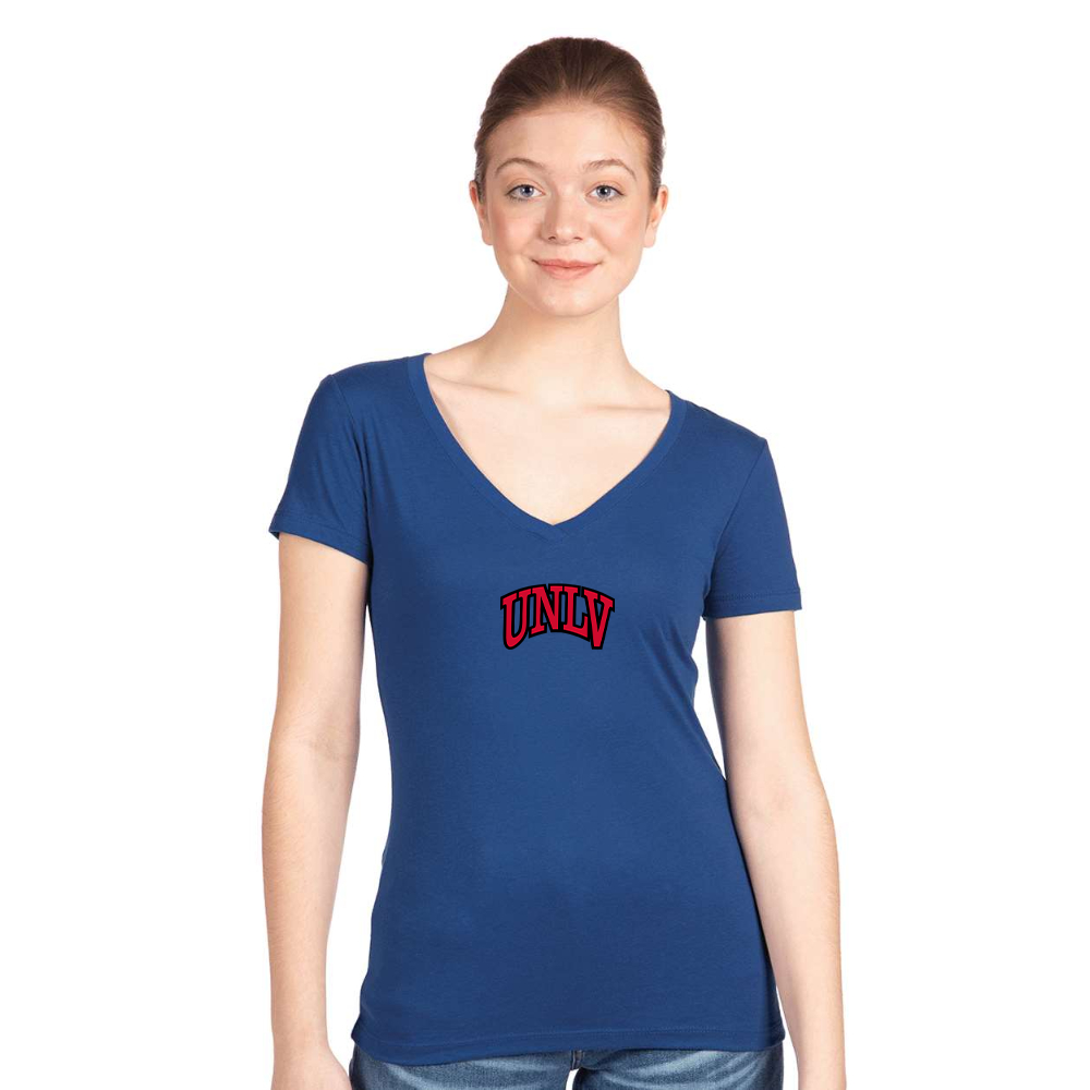 Women's UNLV Rebels  Next Level V-Neck T-Shirt